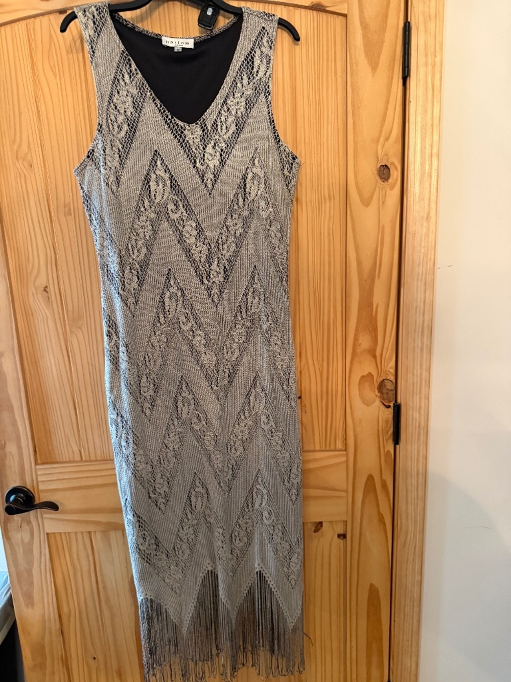 Harlow Crochet fringe dress NWOT